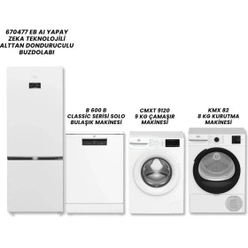 Resim Beko 670477 EB BUZDOLABI B 600 B BULAŞIK CMXT 9120 ÇAMAŞIR KMX 82 KURUTMA 