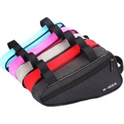 Resim Ebitda Bisiklet Üçgen Çantası 1.5l Kırmızı - Hafif Polyester Depolama Çanta Kırmızı 