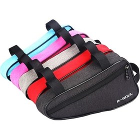 Resim Ebitda Bisiklet Üçgen Çantası 1.5l Kırmızı - Hafif Polyester Depolama Çanta Kırmızı 