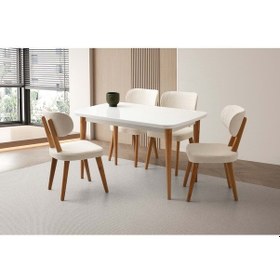 Resim Mobilgen Beyaz Masal Sandalye Rüya Masa Takımı 