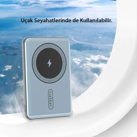 Resim Fogy Earldom 5.000 Mah 12W Kablosuz Şarjlı Pd Hızlı Şarj Powerbank 