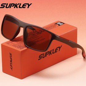 Resim SUPKLEY Orijinal Trendy Spor Moda Gözlükleri Ultra Hafif Kaymaz TR90 Dikdörtgen Çerçeve Serin Eğri Kolları için Açık Hava Sürüş Balıkçılık Bisiklet UV400 Unisex Gözlükler En İyi Moda Aksesuarı 