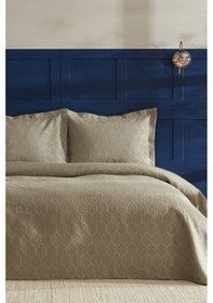 Resim Nautica Home Polygon Çift Kişilik Yatak Örtüsü Seti Haki 