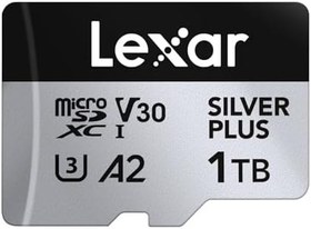 Resim Lexar 1TB Silver Plus 205mb 4K V30 UHSI Micro SD Hafıza Kartı 