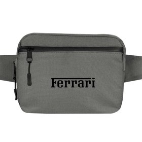 Resim Ferrari Text Black Bel Çantası - Gri 