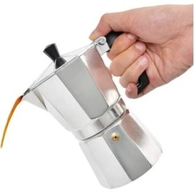 Resim PremiumPort 3 Fincanlık Moka Pot, Kahve Espresso Cezvesi, Alüminyum, Ocaküstü 