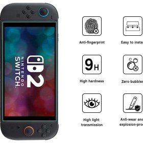 Resim Nintendo Switch 2 Temperli Cam Ekran Koruyucu 2li Paket (Nintendo Switch 2) 