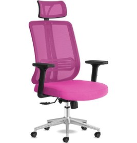 Resim Calitteoyuncukoltuk Calitte Yönetici Çalışma Koltuğu | Spark Başlıklı | Pembe Krom 