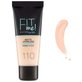 Resim Maybelline New York Fit Me Matte+Poreless Fondöten 110 Porcelain - Mat Fondöten 