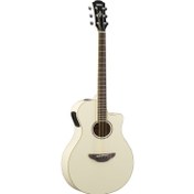 Resim Yamaha APX600 Elektro Akustik Gitar (Vintage White) 