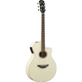 Resim Yamaha APX600 Elektro Akustik Gitar (Vintage White) 
