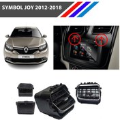 Resim Otozet - Renault Symbol Havalandırma Izgarası Orta Sağ ve Sol Takım Krom Detaylı 2012-2018 