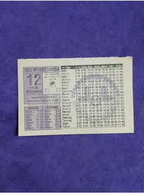 Resim 12 Eylül 2002 Takvim Yaprağı - Nostalji Koleksiyonluk Takvim Yaprağı A 