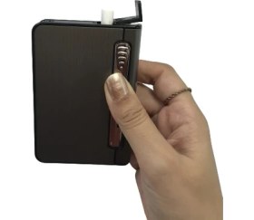 Resim Ardahan Ticaret Kısa Sigara Çıkaran Çakmaklı Tabaka Metal Malzeme ile Ergonomik Kullanım 