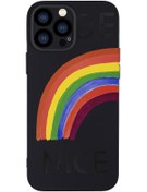 Resim mooodcase Iphone 13 Pro Uyumlu Be Nice Desenli Kamera Lens Korumalı Darbe Emici Silikonlu Lansman Kılıf 