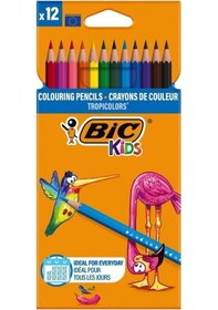Resim Bic Tropicolors Uzun Kuru Boya 12'li 