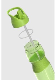 Resim Renga Moly Silikon Detaylı 730 Ml Pipetli Tritan Matara 912116 Yeşil Yeşil 