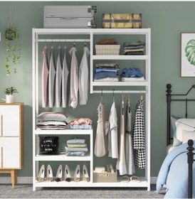 Resim Zizuva Modern Tasarım Raflı Açık Gardırop 