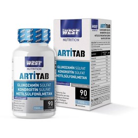 Resim West Artitab Glukozamin Sülfat - Kondroitin Sülfat - MSM - Hyaluronik Asit - Tip 2 Kollajen 90 Tablet 