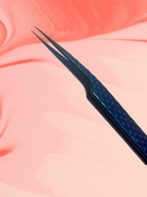 Resim Lashlusion Mavi Ipek Kirpik Ayırıcı Cımbız Paslanmaz Çelik Hafif Gövdeli Tam Kapanan Wolume Cımbız 