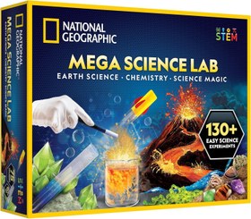 Resim National Geographic Mega Bilim Laboratuvarı - 130+ Deney İçeren STEM Bilim Seti 