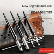 Resim Konik Altıgen Raybör, Konik Raybör, T Saplı Konik Raybör, Raybör Aleti, Kirişlerin Üstündeki Konik Delikler için Köprü Pim Delikleri El Tipi T Şekilli Raybör ve Vidalama Çukurları 
