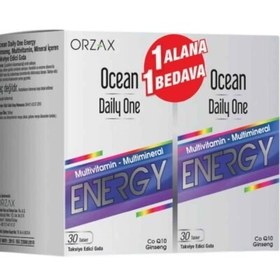 Resim Orzax Ocean Daily One Energy Takviye Edici Gıda 1 Alana 1 Bedava 30+30 Kapsül 