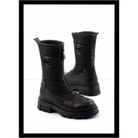 Resim Bambi Siyah Leather Kadın Bot & Bootie K02724986603 