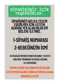 Resim İsme Özel %100 Doğal Keçi Kılı Bebek Saç Fırçası ve Kayın Ahşap Şimşir Tarak + Bez Kese Hediyeli 