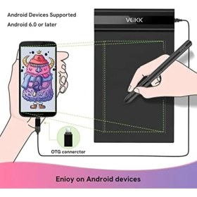 Resim Assess Store Veikk S640 6 x 4" 8192 Levels 5080 Lpı Grafik Tablet + Kalem 