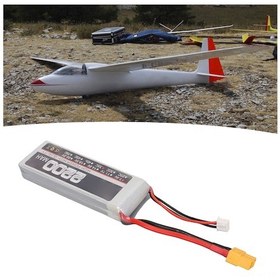 Resim Wezone 7.4v 2s 2200mah 35c Rc Uçak Pil, Yüksek Performans, Uzun Süre Dayanıklı, Xt60 Bağlantı, Ce/fcc/rohs Onaylı 