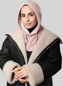 Resim Hürrem Bone Pudra Bağcıklı Peluş Salaş Balaklava Boyunluklu Bere Jakar Düz 2328 06 Pudra 