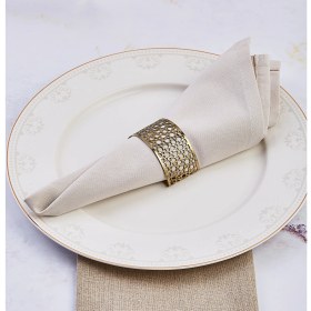 Resim Karaca Selçuklu 6lı Altın Küçük Peçete Yüzüğü Seti 