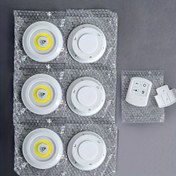 Resim 3/5/1 Adet Akıllı LED Dolap Alt Aydınlatma, Uzaktan Kumandalı, Şömine ve Zamanlayıcılı - Hareket Sensörlü COB Tavan/Duvar Montajlı Gece Lambası Enerji Verimli Led Işık (AA Pil ile Kullanım) Kolay Kurulum Gardrop Mutfak Banyo Kilitler için Ideal Kapılar Depolar Koridorlar Smart Ev Otomasyonu Çözümü 