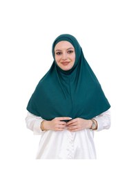 Resim Modish Group Hazır Türban & Başörtü Viskon Bone Setli Rahat Tesettür Şal İslami Giyim - Krem Zümrüt 
