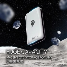 Resim Dato Ares Torch 1 Tb Taşınabilir Ssd, Taşınabilir Katı Hal Sürücüsü, USB 3.2 Gen 2x1 Tip C Harici Katı Hal Sürücüsü, Harici SSD (1050/1000 Mb/s'ye Kadar) 