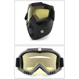 Resim Jet Kask Maskesi Aynalı Gold 