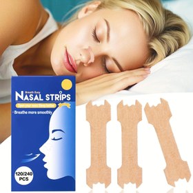 Resim 120/240 adet YUEBAAF Snor-azaltıcı Burun Şeritleri - Erkekler ve Kadınlar için Yapışkan Burun Kapakları, Konforlu Uyku için Unisex Snor Zappers, Snörleme ve Solunum İyileştirme, Aile ve Arkadaşlar için İdeal Hediye, Snörleme Cihazı, Uyku Kalitesini Artıran, Kompakt Tasarım, Rahat Uyum 