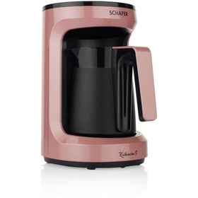 Resim Schafer Kahvecim S Otomatik Sütlü Türk Kahve Makinesi Rosegold 4 Fincan Kapasiteli 