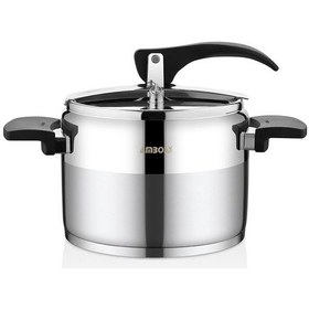 Resim Amboss Enio Paslanmaz Çelik Klasik Düdüklü Tencere 8 L Gümüş 