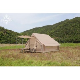 Resim Campfit Şişme Çadır Tenteli Şişme Çadır – 300×210×190 cm 6m2 4-5 Kişilik Şişme Çadır Pompalı 