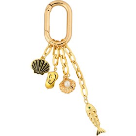 Resim Golden Shore Altın Kaplama Zincirli Çanta Süsü - KeyCharm (Bag Charm) | Happyangels 