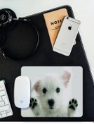 Resim WuW Sevimli Beyaz Köpek Mouse Pad 