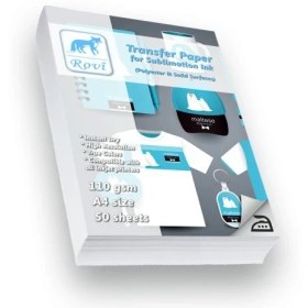 Resim Rovi Polyester Kumaş/Sert Yüzeyler İçin Transfer Kağıdı - 50Yp - A4 