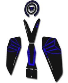 Resim Yamaha Mt-07 2025 Uyumlu Tankpad Seti Turkuaz Mavi 