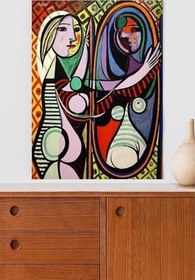 Resim Postermanya (pster20049) Ayna Karşısındaki Kız - Pablo Picasso Sanatsal Poster 90 x 130 