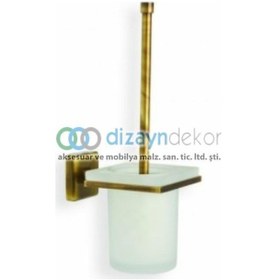 Resim Klozet Fırçası Montajlı Antik Bronz 