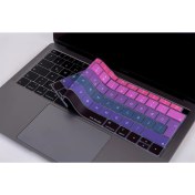 Resim McStorey Laptop Macbook Air Klavye Kılıfı Türkçe Q Harf Baskılı A1932 ile Uyumlu Ombre 
