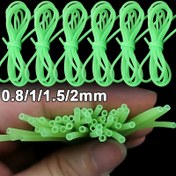 Resim 1 Adet Gece Balıkçılığı İçin Parlayan Oluk Kılıfı - Yumuşak Silikon Işıklı Boru, Yeşil, 0.8mm/1.5mm/2mm, 1.5m Uzunluk - Balıkçılar için Temel Aksesuar, Gece Balıkçılığı Kolaylaştırıldı, Gece Balıkçılığı Aksesuarı | Glowindark Tasarım | Yumuşak Silikon Malzeme 