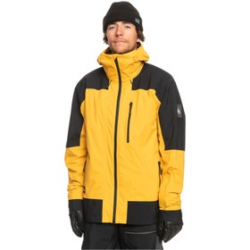 Resim Quiksilver Ultralight Gore-Tex Erkek Sarı Snowboard Ceketi 